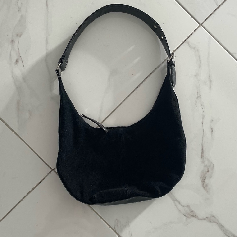 Y2K SUEDE CROISSANT BAG